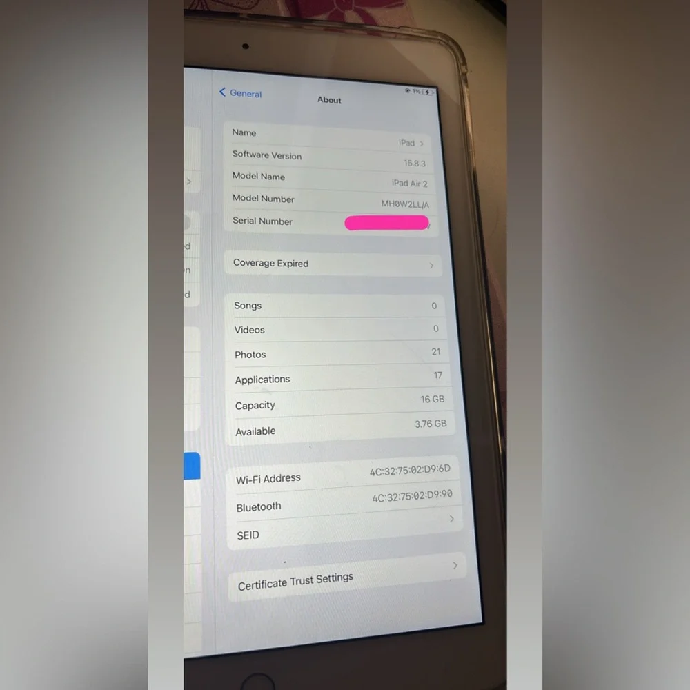Apple Tablet: Rose Gold